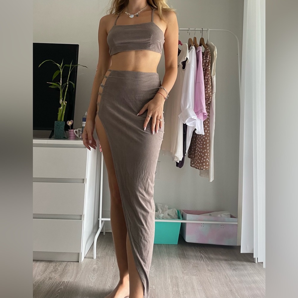 Summer go out outfit 2 price light brown-taupe color